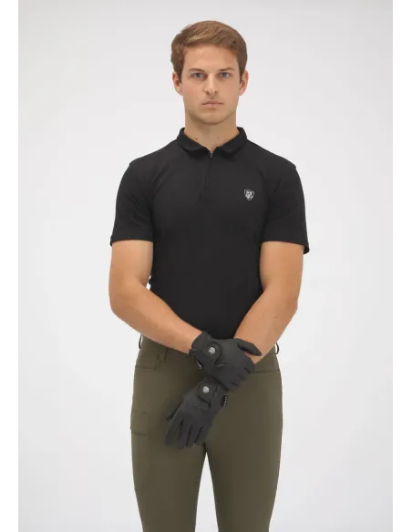 ATLAS RIDING GLOVES SILVER (BLACK)